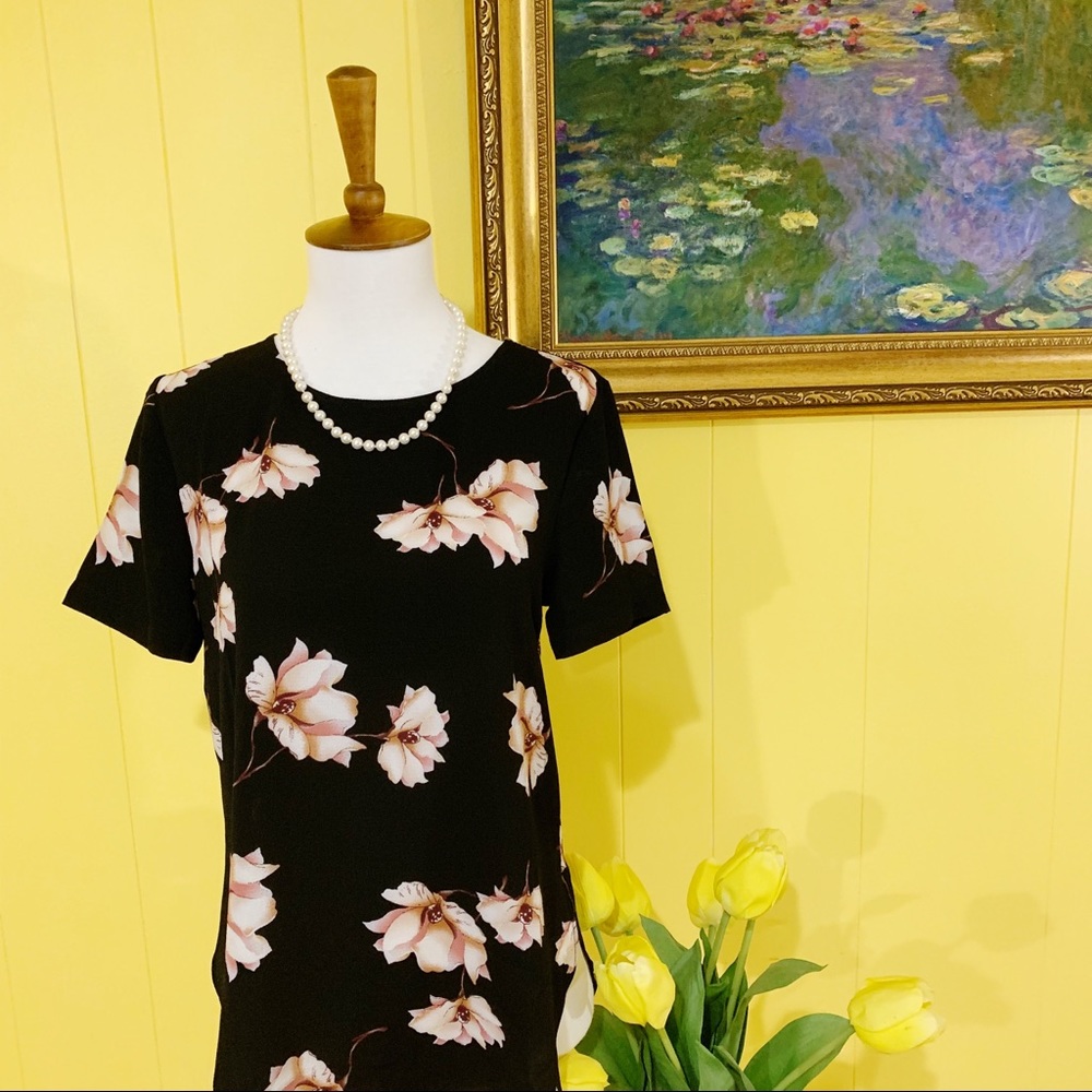 Black Floral Kaileigh Blouse